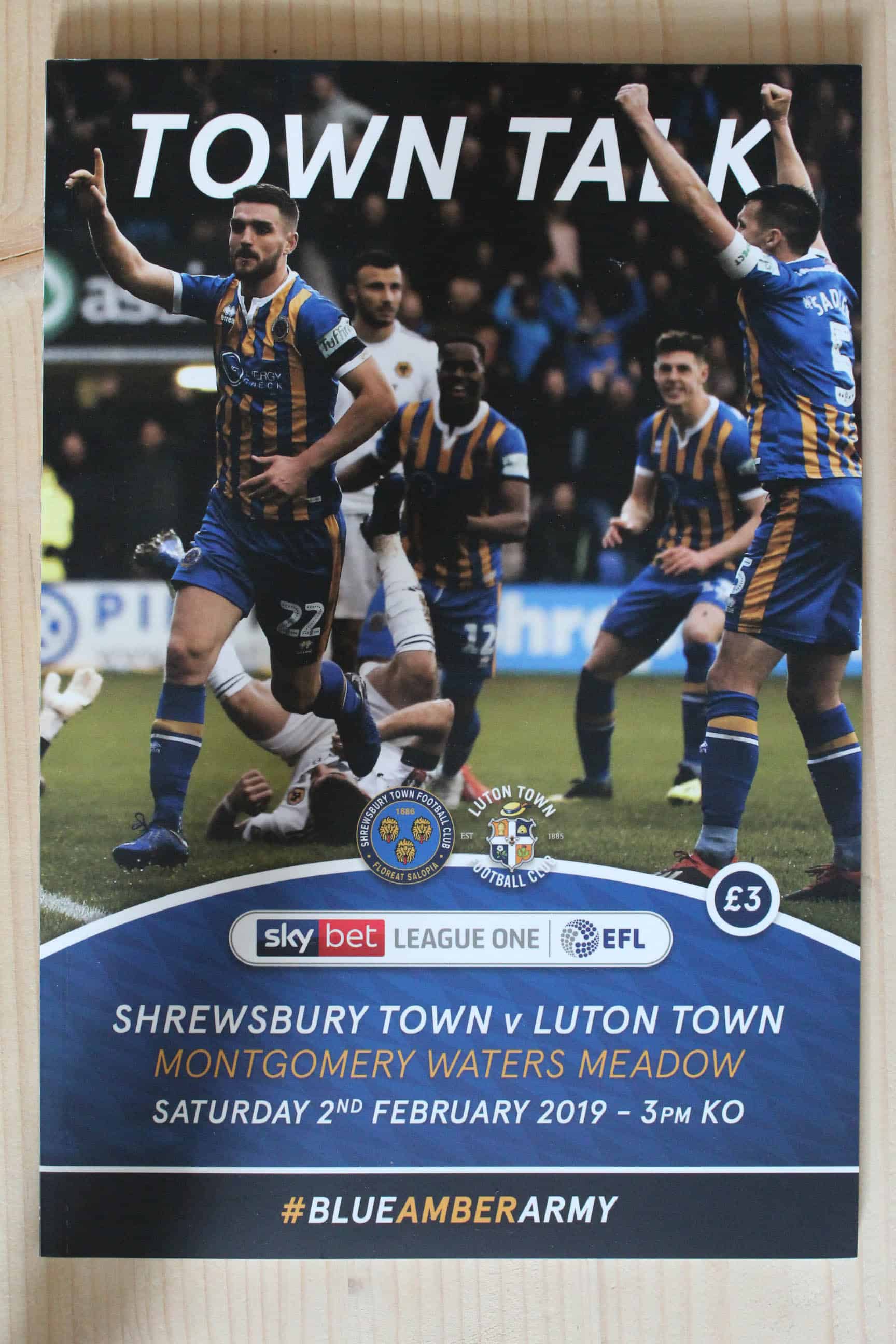 Shrewsbury Town FC v Luton Town FC